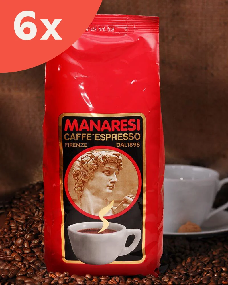 Sparset Espresso Rosso, ganze Bohnen - 6 x 1 kg