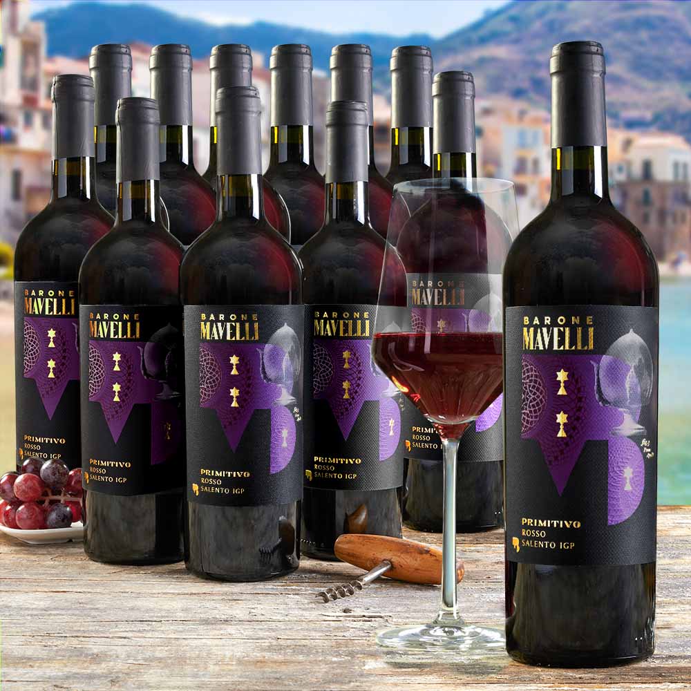 Primitivo Salento IGP - Sparset 12 x 0,75 l