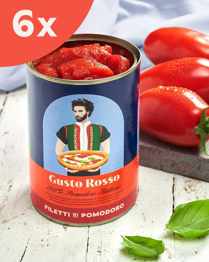 Tomatenfilets für Pizza - 6er Set