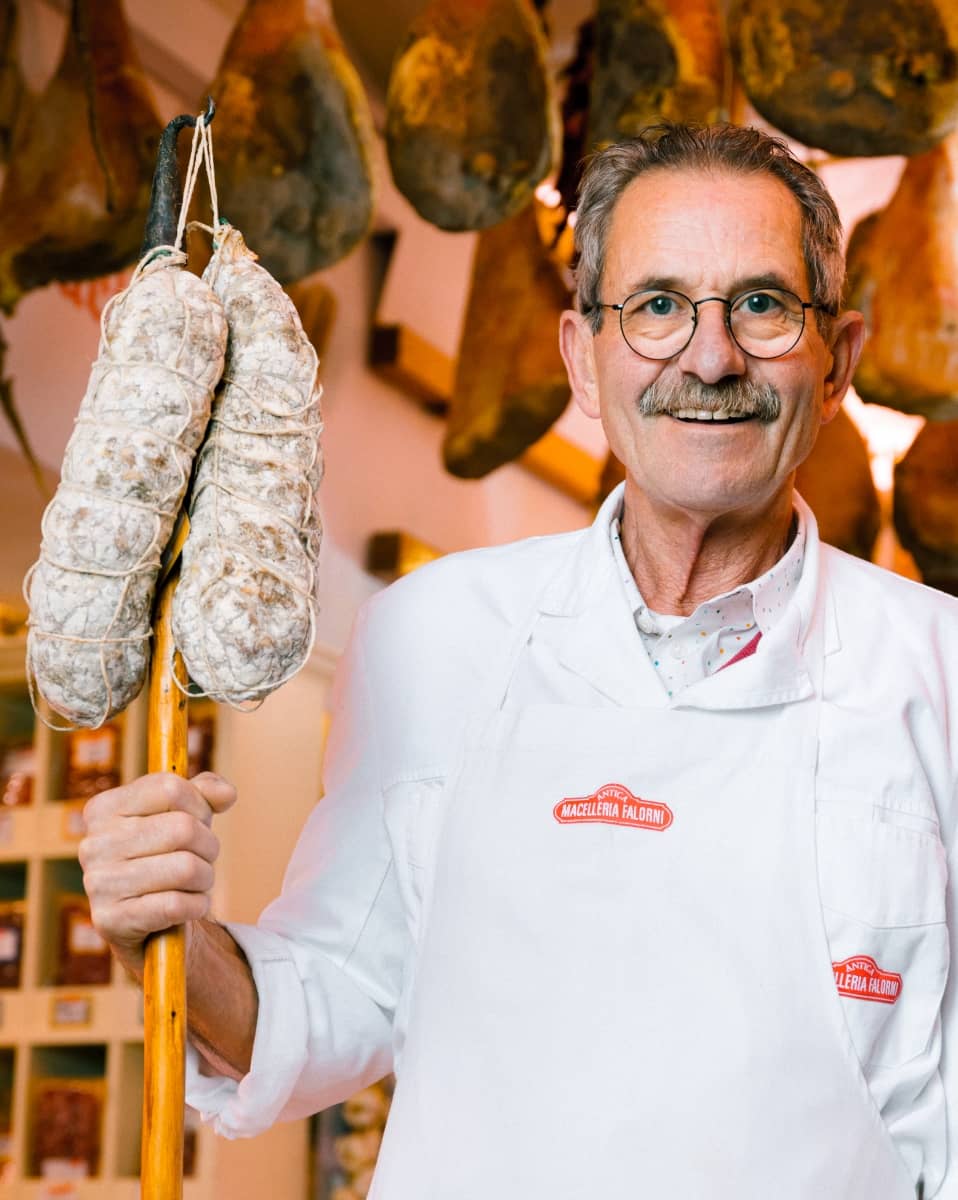 Falorni Salami vom Bergschwein-Schinken